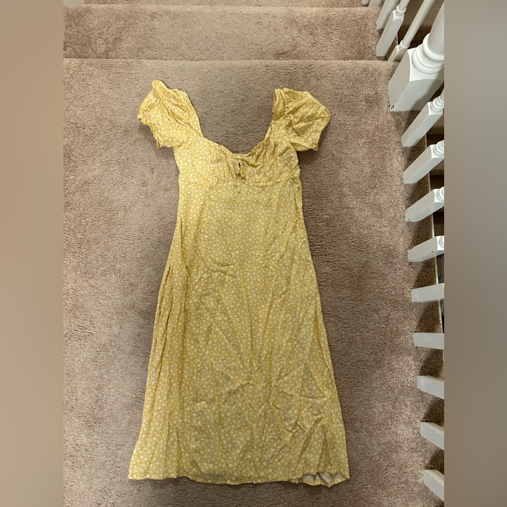 Billabong yellow midi dress